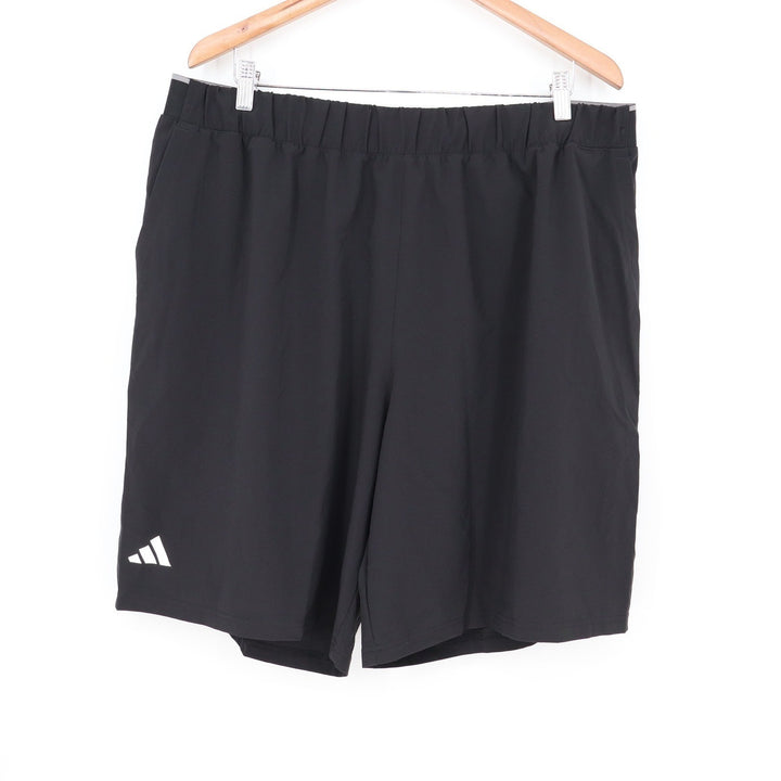 Adidas Mens Club Stretch Woven Tennis Shorts Black 2XL 9 Inch Inseam NEW