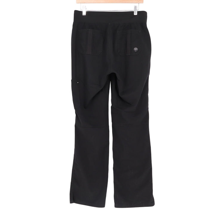 Tree Of Life Cargo Pants Women Medium Black Patch Pockets High Rise Straight Leg
