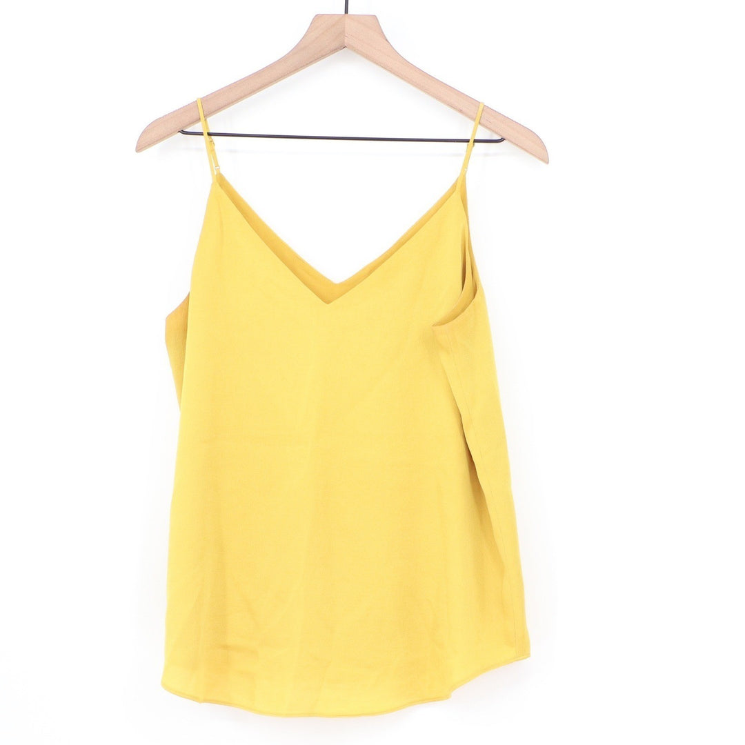 Express Mustard Yellow V-Neck Adjustable Spaghetti Strap Camisole Top Medium