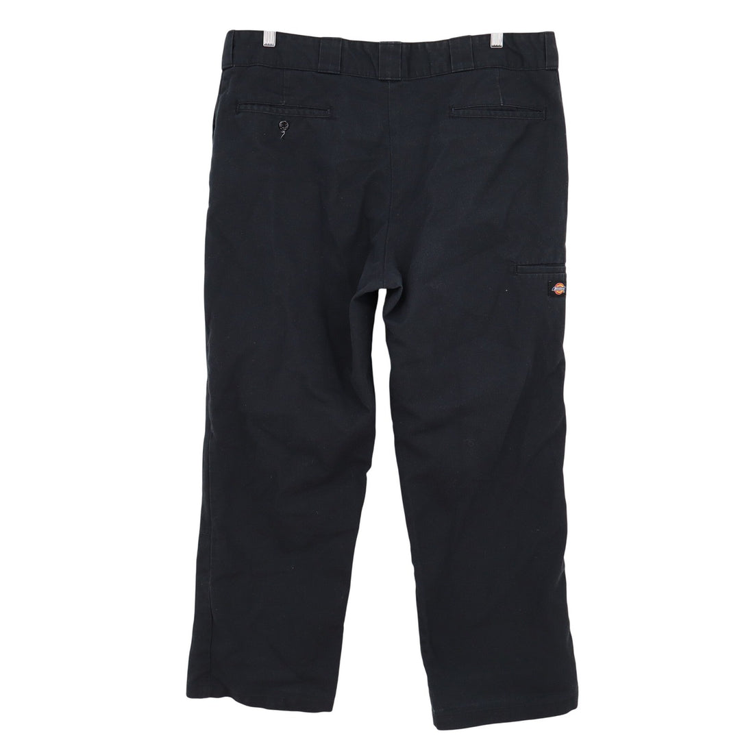 Dickies Loose Fit Double Knee Work Pants Black Mens 38x30 Utility Trousers