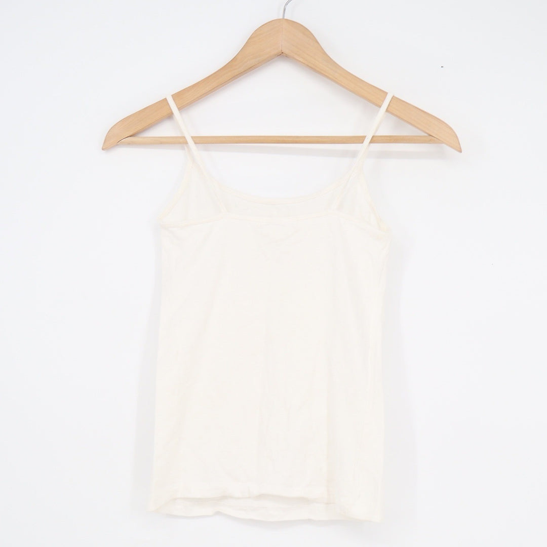 Forever 21 Womens XS Cream Spaghetti Strap Camisole Tank Top Minimalist