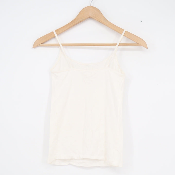 Forever 21 Womens XS Cream Spaghetti Strap Camisole Tank Top Minimalist