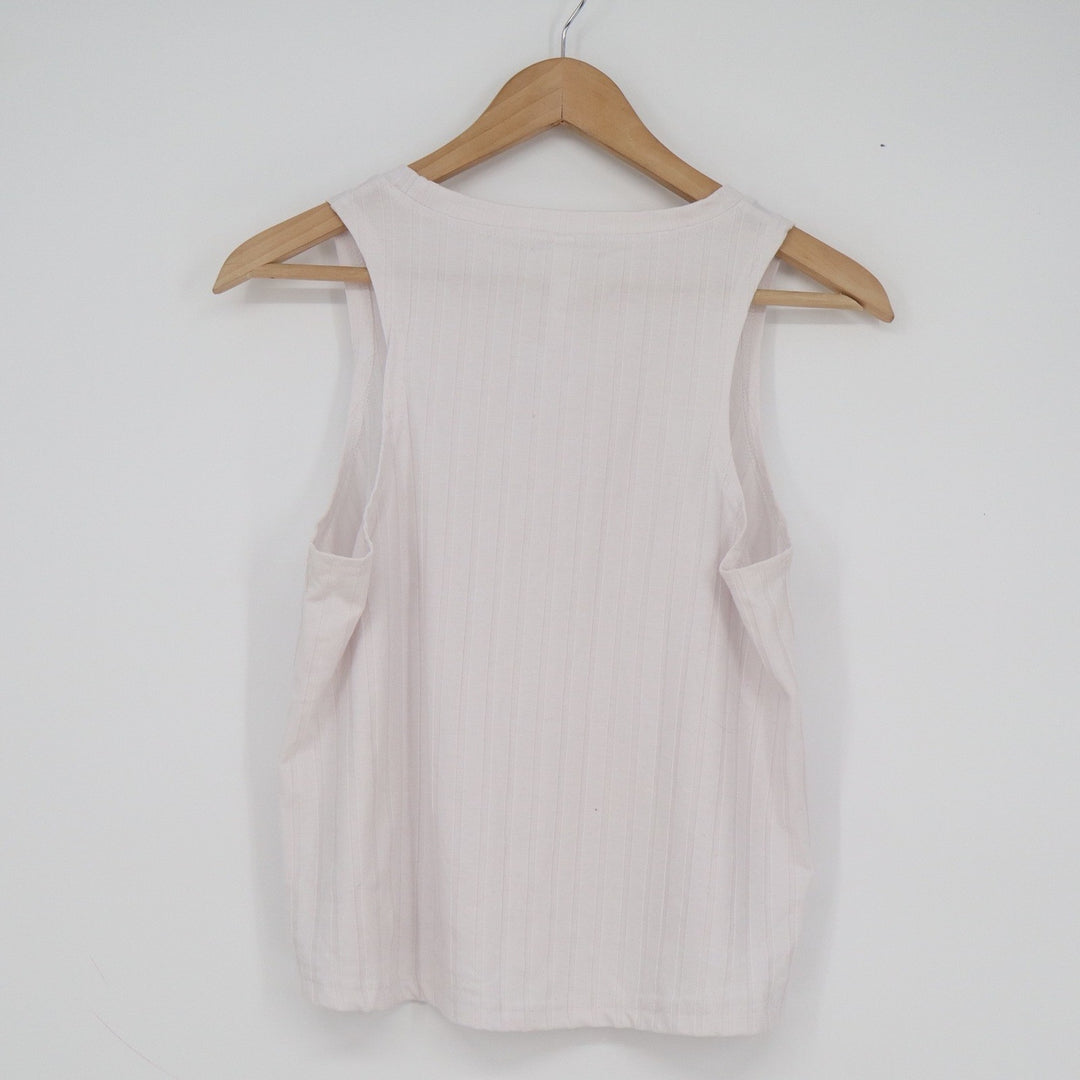 Embrace Life Athleisure Women's Ribbed Tank Top Light Pink Size M