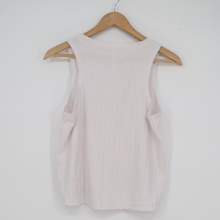 Embrace Life Athleisure Women's Ribbed Tank Top Light Pink Size M