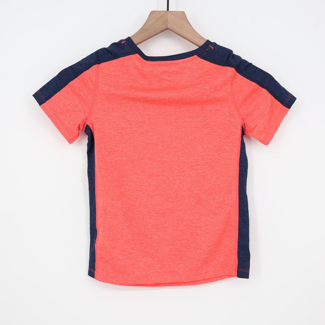 DSG Boys XS 6-7 Pieced Graphic Movement Tee Cabana Coral Basketball