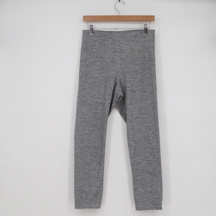 Old Navy Active Go-Dry Gray Space Dye High Rise Cropped Leggings Womens Large
