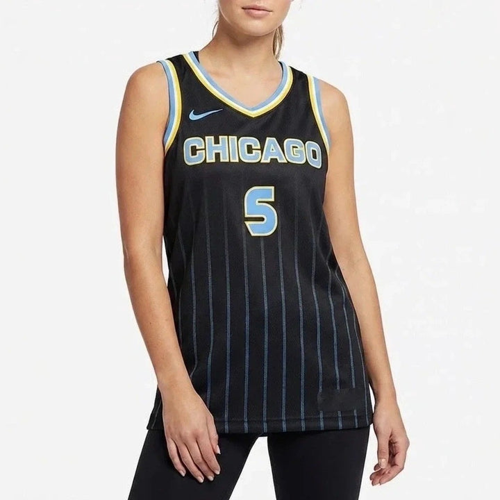 Nike WNBA Chicago Sky Angel Reese Explorer Edition Jersey Black XXL