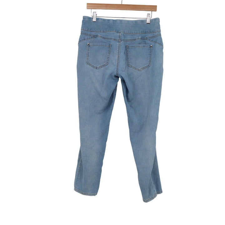 Style & Co Denim Jeggings Light Wash Blue Pull On Stretch Jeans Petite Large PL