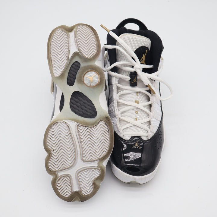 Jordan 6 Rings GS White Black Metallic Gold CW6994-100 Mens 7Y Basketball Shoes