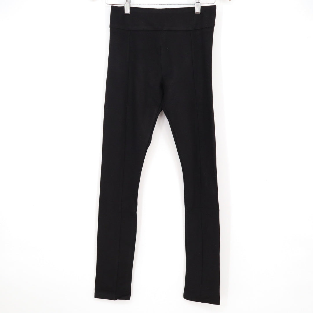 Serra Womens Black Ponte Knit High Waisted Seamed Leggings Pants Size 10