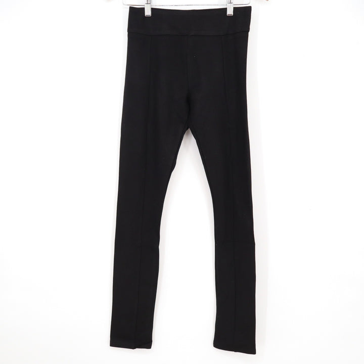 Serra Womens Black Ponte Knit High Waisted Seamed Leggings Pants Size 10