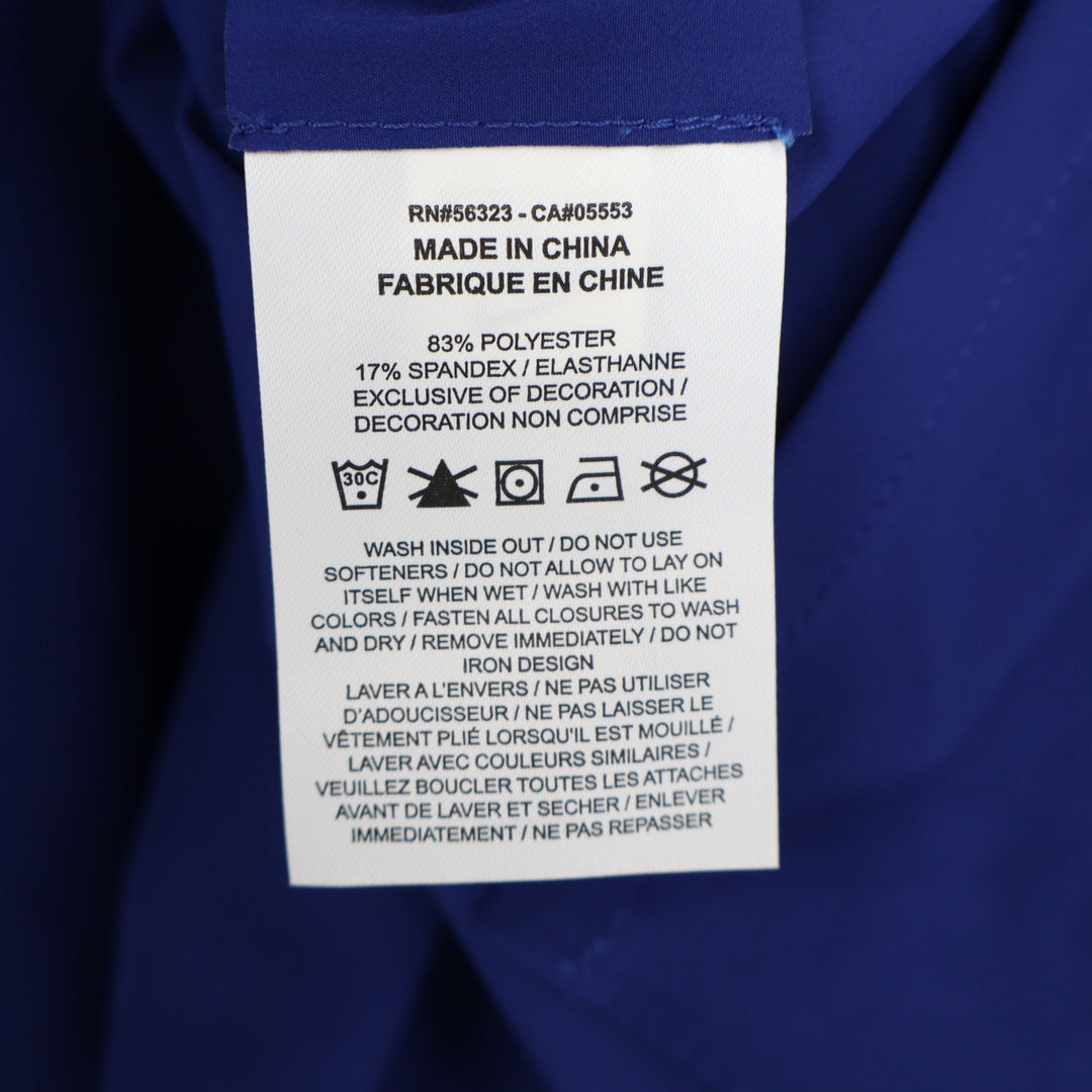 Nike 24.7 Dri-FIT Womens XL Training Shirt Blue Button Down