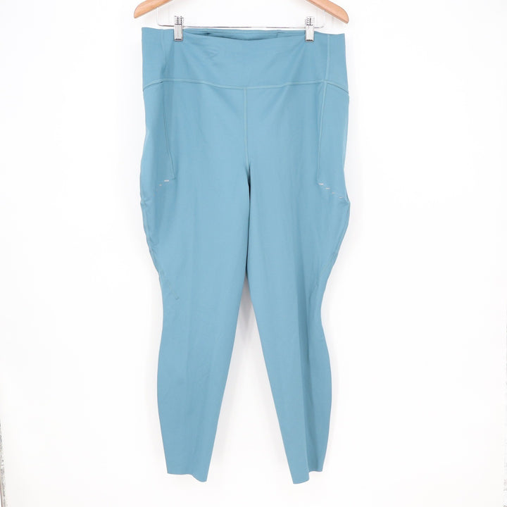 Nike Swift Dri-FIT Womens XXL Blue Perforated Running Leggings