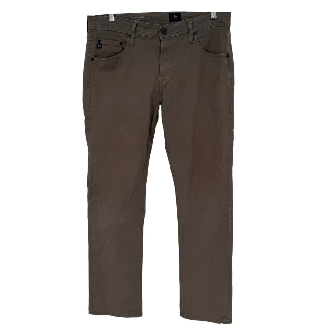 AG Adriano Goldschmied The Matchbox Slim Straight Pants Taupe Men Size 32