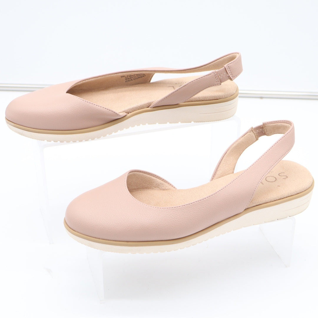 Soul Naturalizer Idea d'Orsay Slingback Flats Mauve Pink Womens 8M