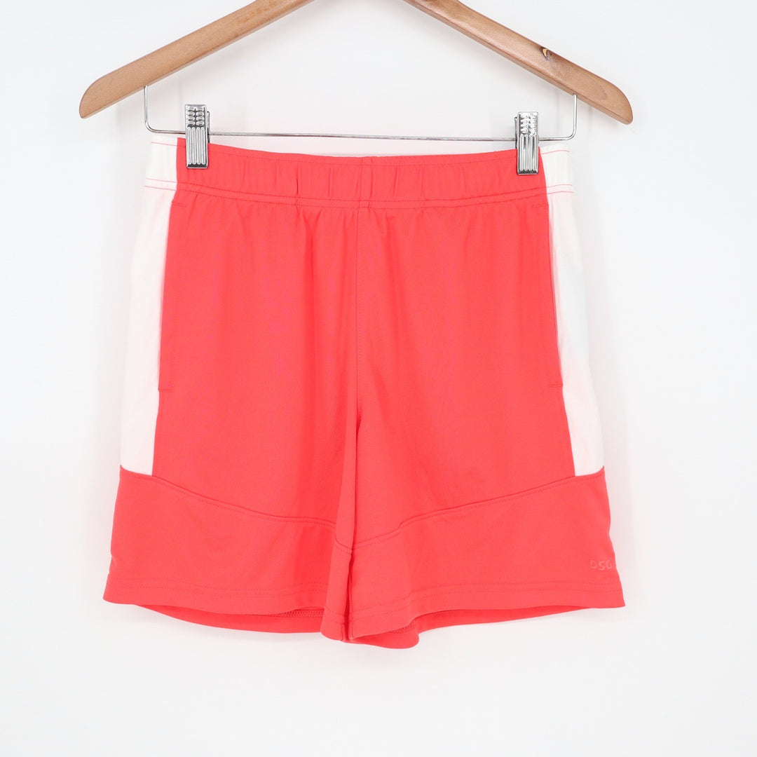 DSG Boys All Sport Shorts Large 14-16 Cabana Coral Pure White NEW