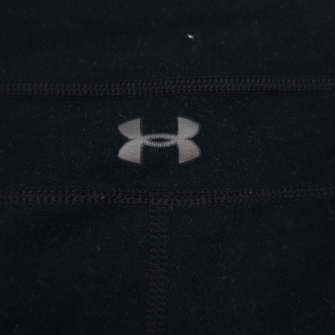 Under Armour Leggings Womens W28 Black Stretch Mid Rise Elastic Waist Flare Leg