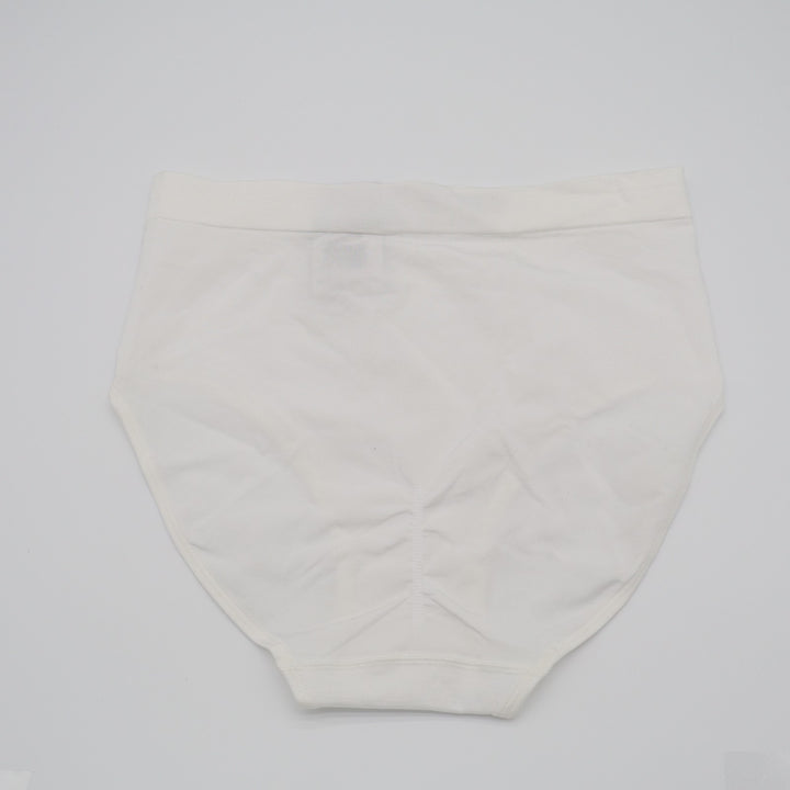 Wacoal B Smooth Seamless Full Brief Panty Womens 7-L White Stretch Ruched Back