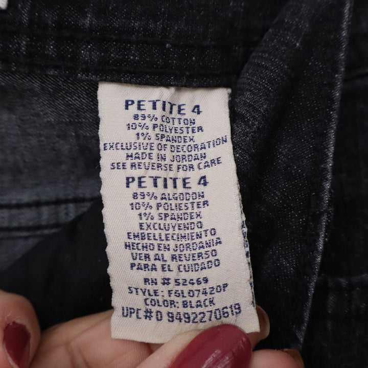Faded Glory Women's Black Stretch Bootcut Jeans Petite 4P