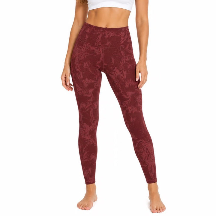 Gymshark Adapt Animal Seamless Leggings Burgundy Red Scrunch Butt L