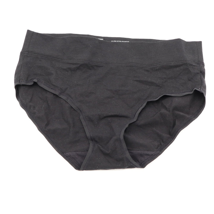 Felina Womens Black Pima Cotton Blend Bikini Panties Style 4831 Small