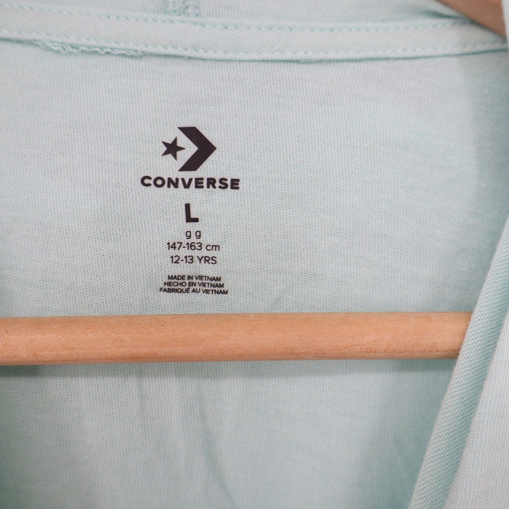 Converse Chuck Taylor All Star Mint Green Graphic Hoodie Kids Large 12-13 YRS