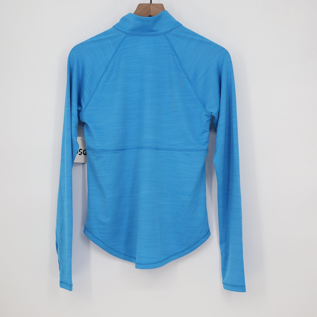 DSG Womens Movement 1/4 Zip Pullover Aqua Blue Heather Small NWT