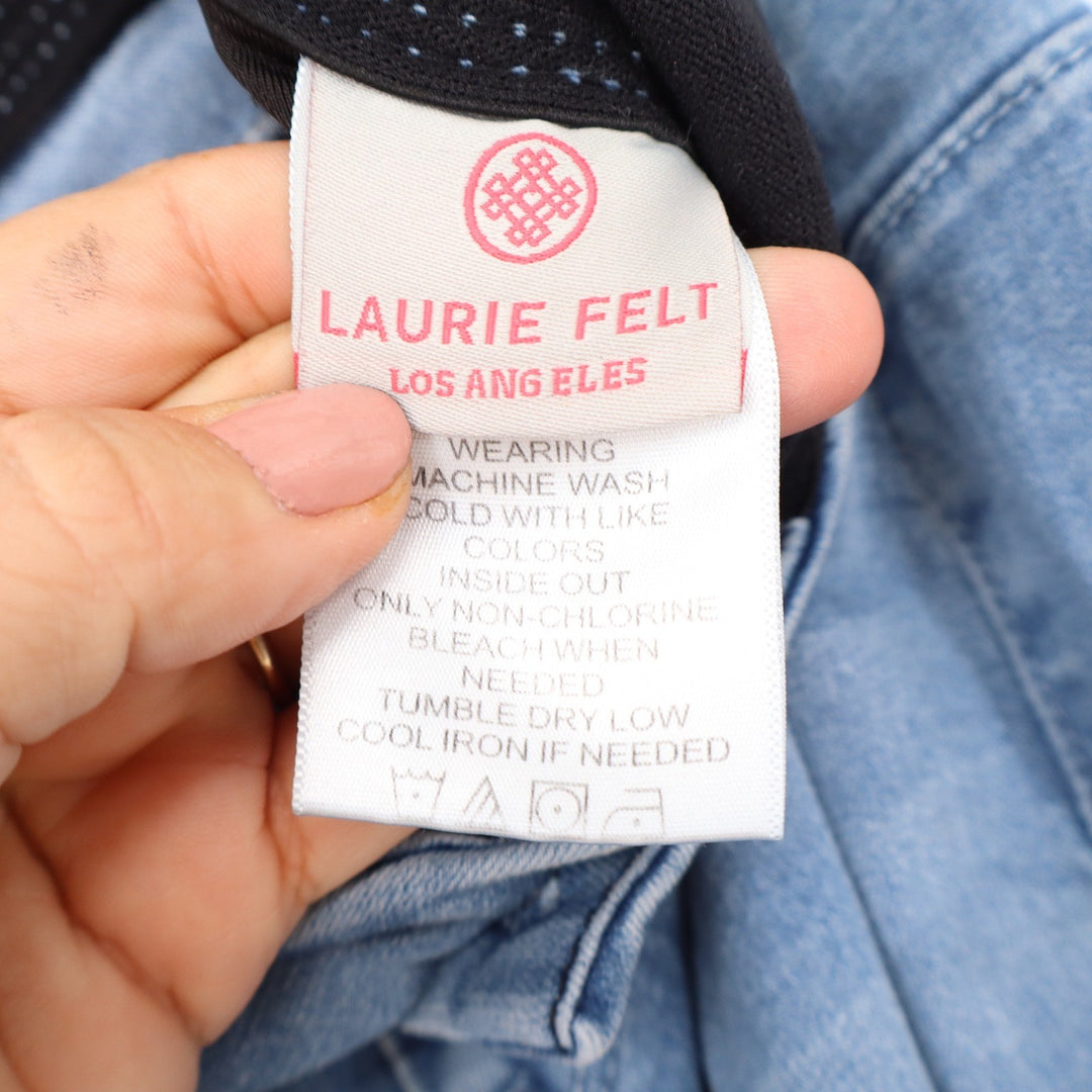 Laurie Felt Silky Curve Boot Cut Jeans Light Wash Blue Vital Stretch SP Petite