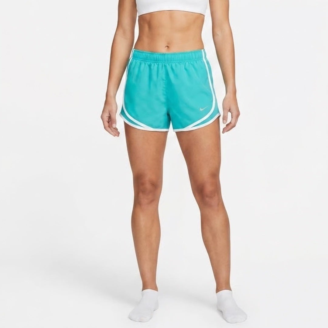 Nike Womens Tempo Dri-FIT Running Shorts Teal White XS NEW