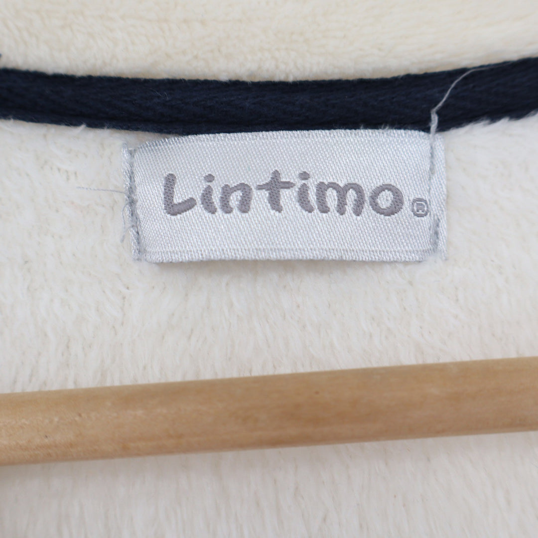 Lintimo Cream Fleece Long Sleeve Moon Graphic Pullover Top Size Large