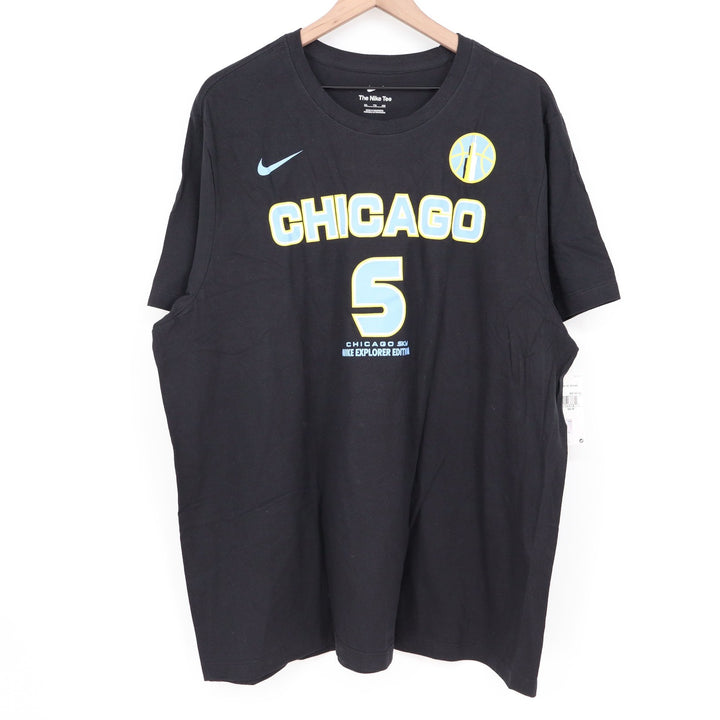 Nike Chicago Sky Angel Reese 5 Explorer Edition Black T-Shirt XXL NEW