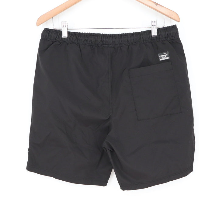 Southpole Mens Black Athletic Shorts Elastic Waist Zipper Pocket L