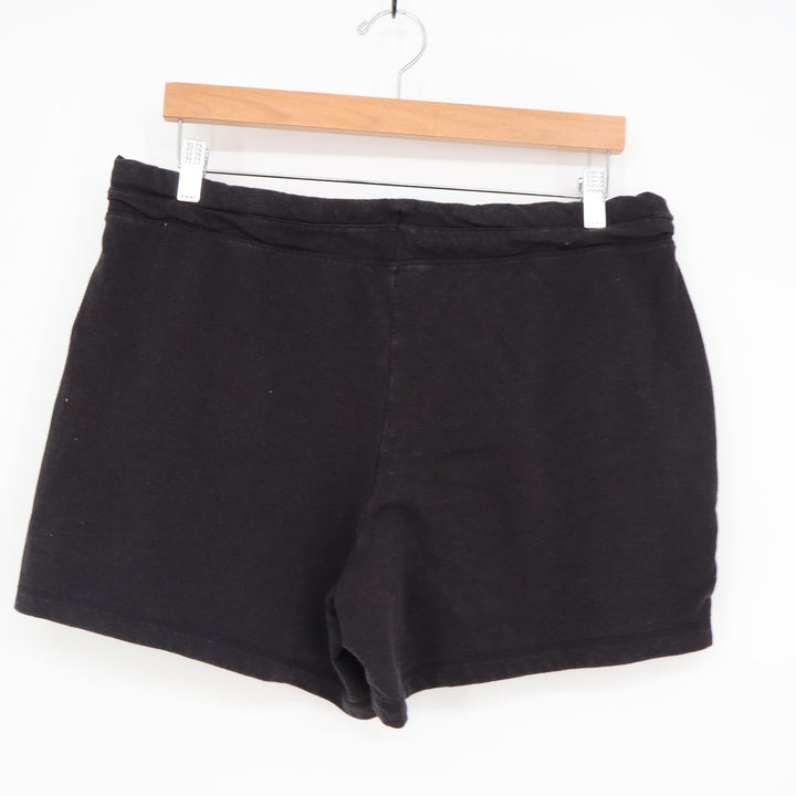 32 Degrees Cool Black Lounge Shorts Women's Large Elastic Drawstring Pockets