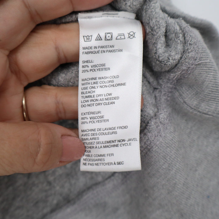 Urban Outfitters Womens Small Heather Grey Cropped Crew Neck Sweatshirt Pullover