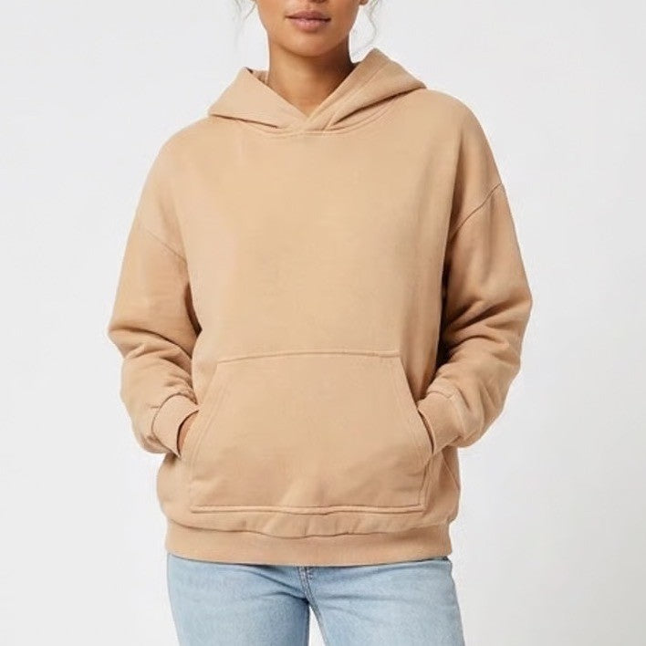 Urban Outfitters Mens Medium Peach Tan Pullover Hoodie Sweatshirt