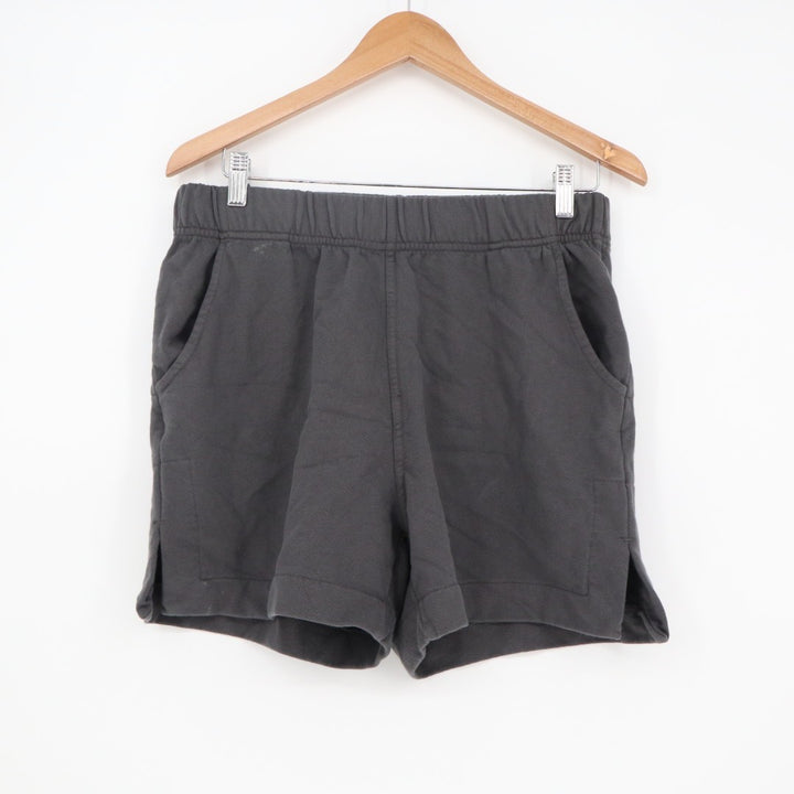 American Giant Sweatshorts Womens M Gray Cotton Drawstring Waist Slash Pockets