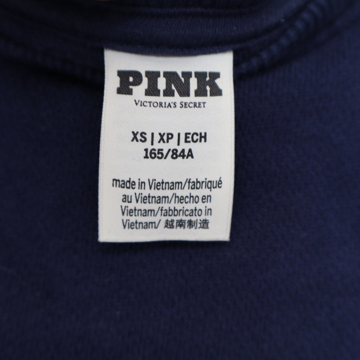 PINK Victoria's Secret Navy Blue Collegiate Crest Crewneck Sweatshirt XS