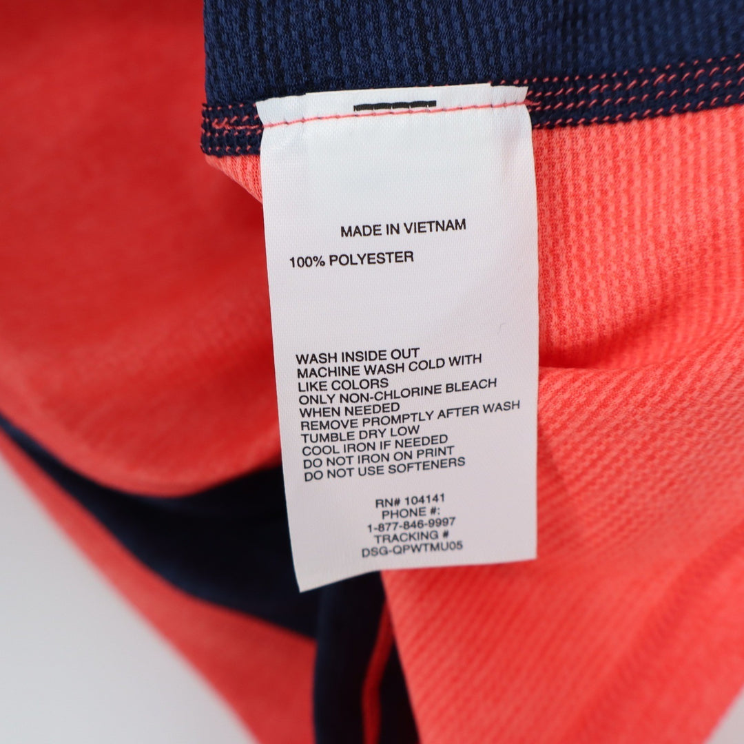 DSG Boys S 8-9 Pieced Graphic Movement Tee Cabana Coral Navy Blue Basketball