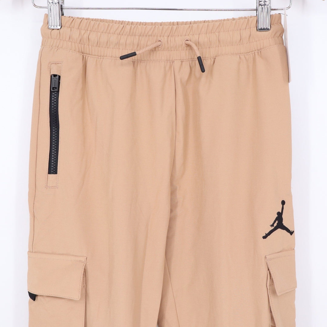 Jordan Girls Jumpman Cargo Pants Hemp Beige Joggers Size M 10-12 NEW