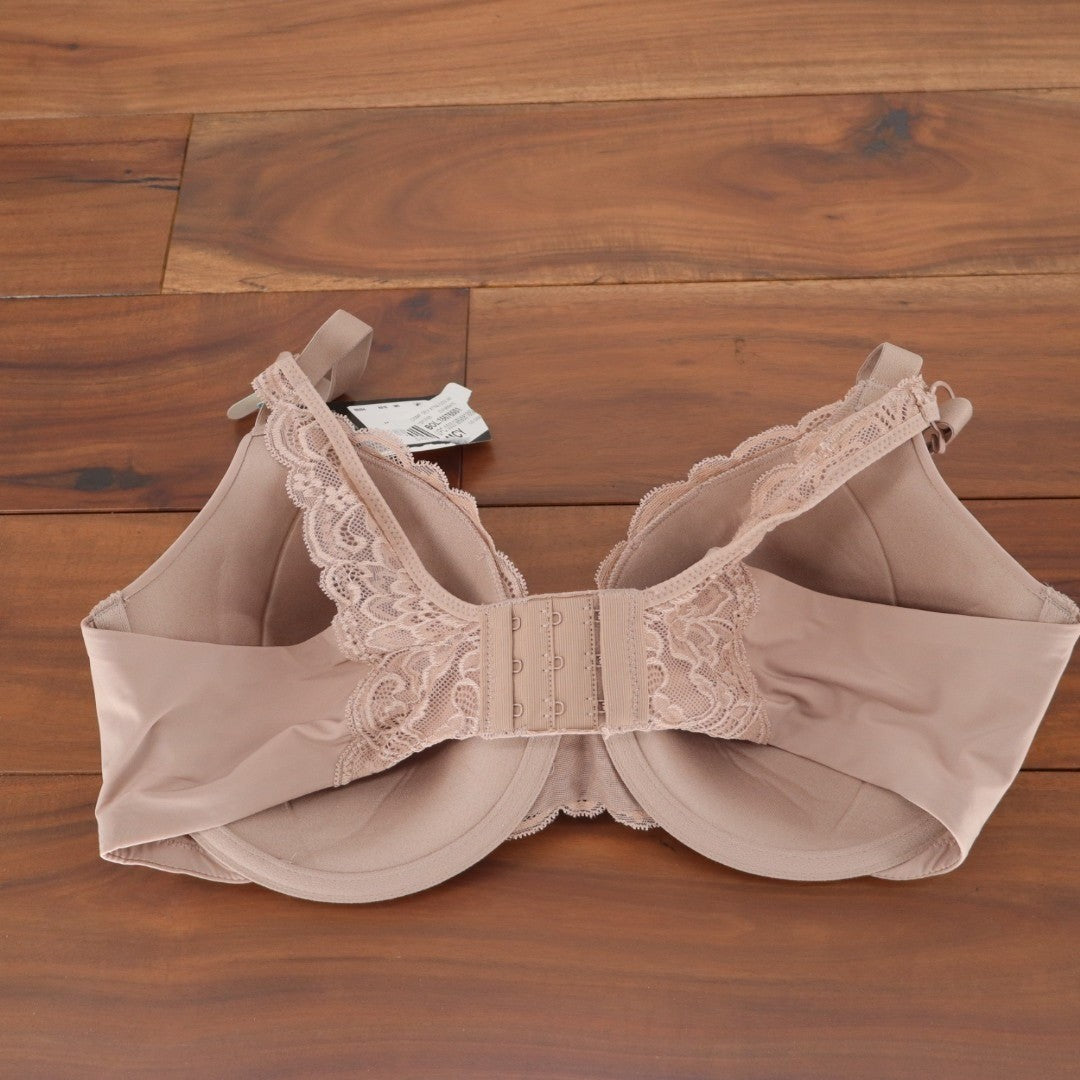 Maidenform Comfort Devotion T-Shirt Bra Womens 38C Blush Lace Trim Underwire