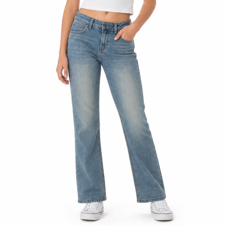 Cat & Jack Girls Medium Wash Bootcut Stretch Denim Jeans Size 14