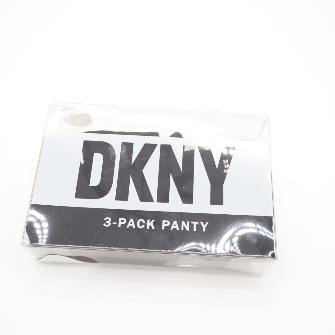 DKNY Litewear Cut Anywhere Thong Underwear Womens Medium Black 3 Pack Panty