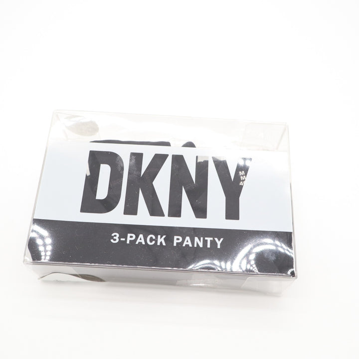DKNY Litewear Cut Anywhere Thong Underwear Womens Medium Black 3 Pack Panty