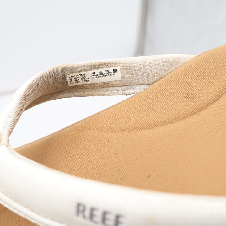Reef Cushion Cloud Womens White Tan Platform Flip Flop Sandals Size 11