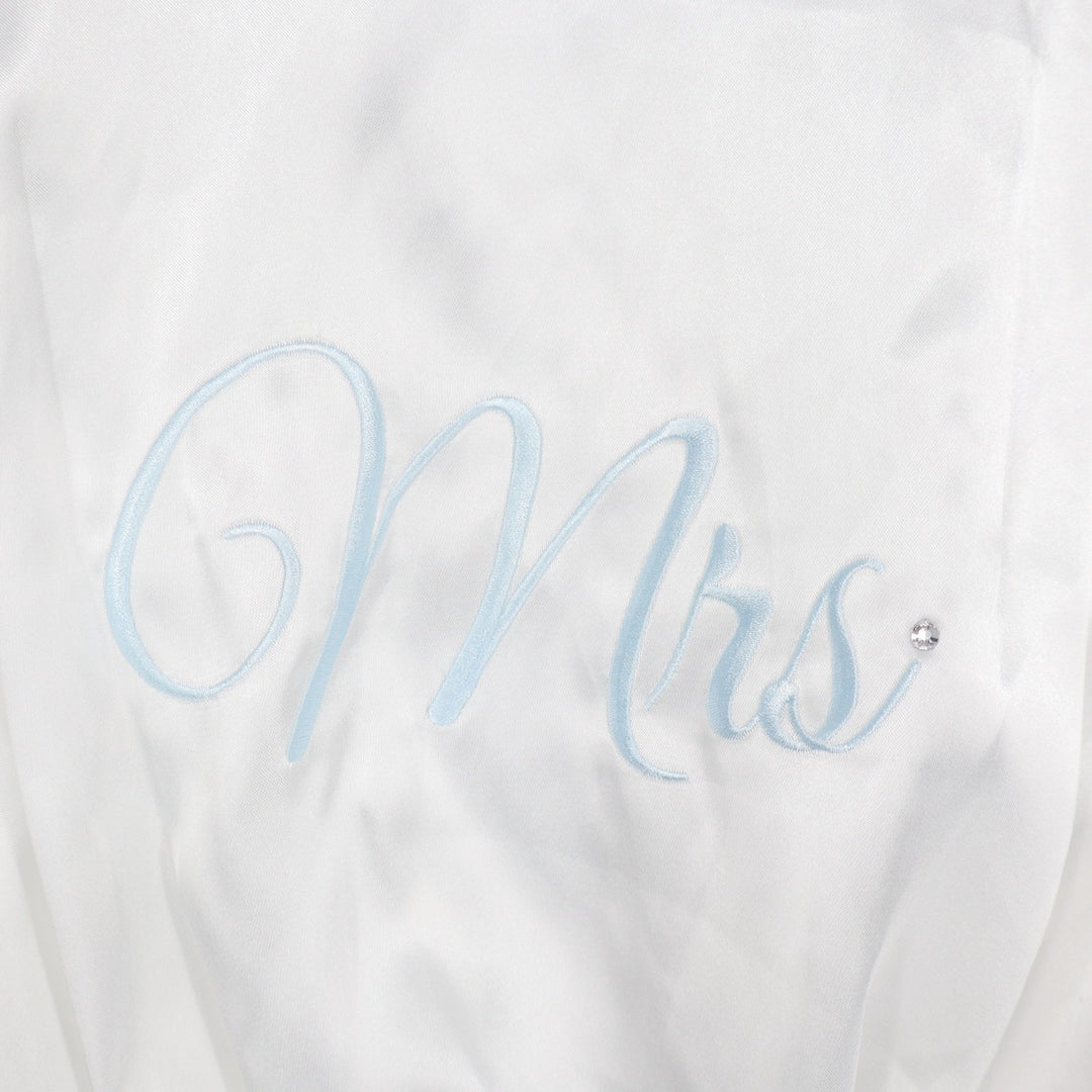 Linea Donatella The Mrs. Wrap Robe Womens Medium White Stretch 3/4 Dolman Sleeve
