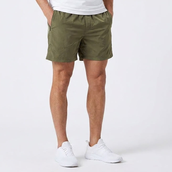 VRST Mens All-In 5 Inch Unlined Shorts Olive Green Shine XL