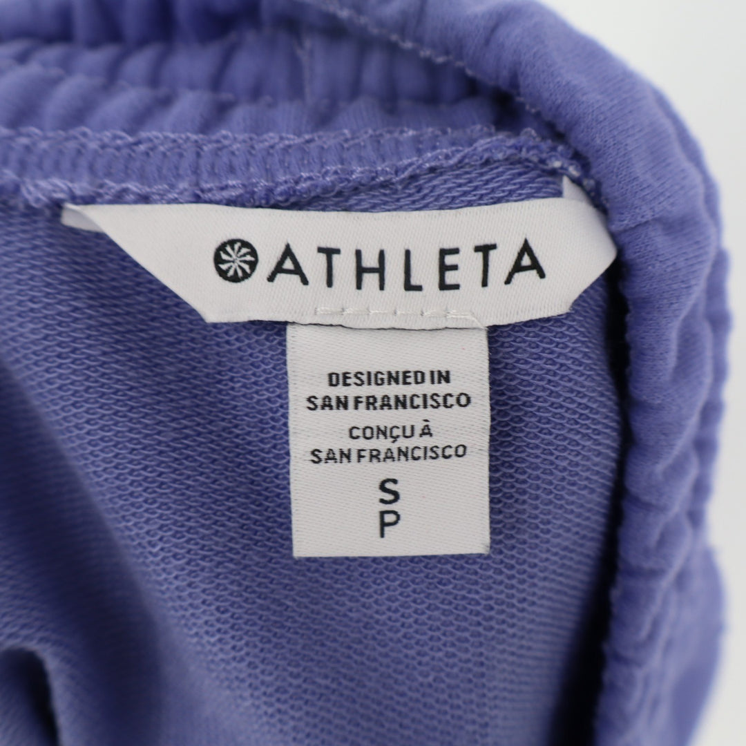 Athleta Retroterry Skirt Women S Lavender Cotton Stretch Drawstring Side Pockets