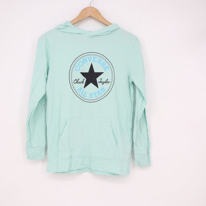 Converse Chuck Taylor All Star Mint Green Graphic Hoodie Kids Large 12-13 YRS