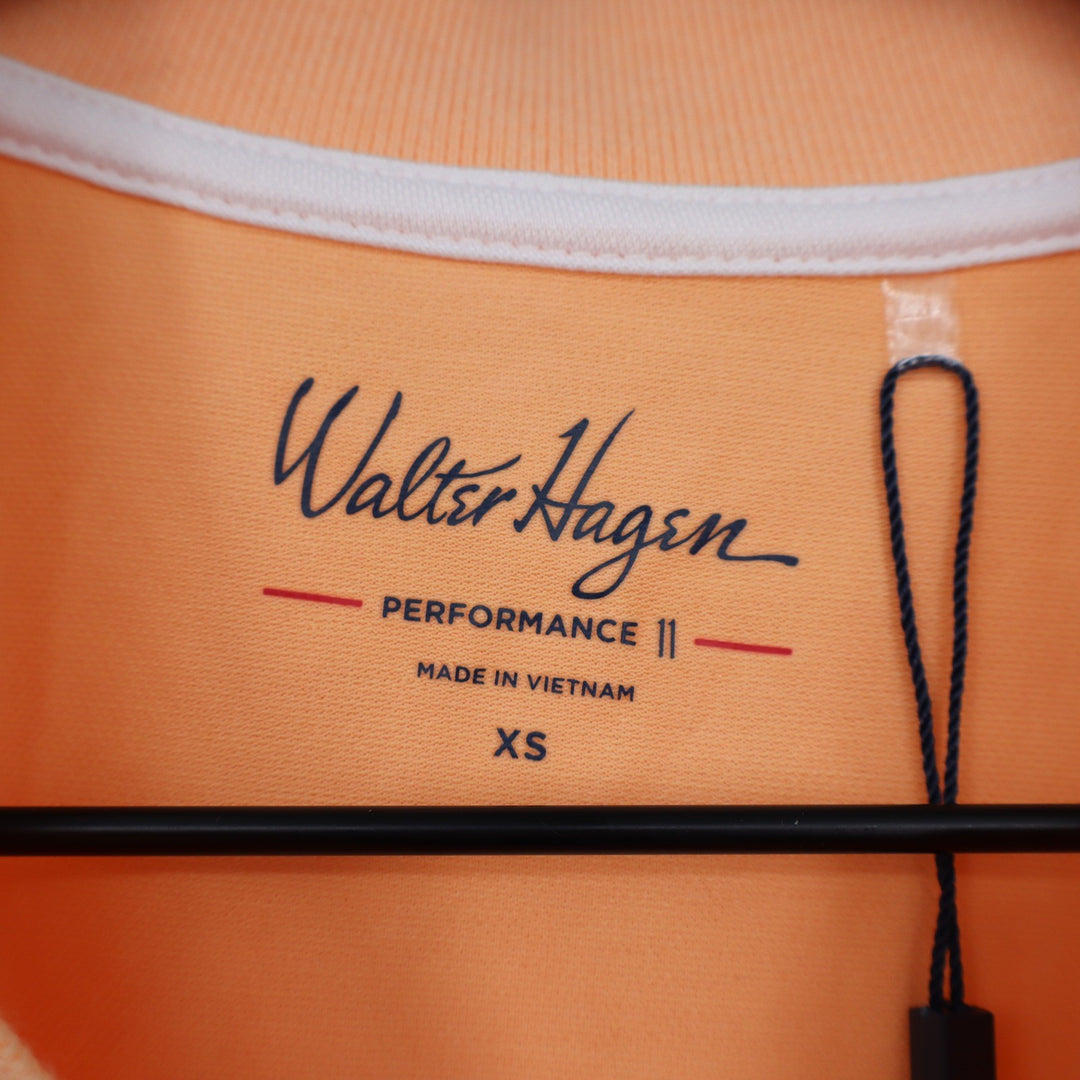 Walter Hagen Womens P11 Sleeveless Johnny Polo Shirt Peach Fuzz XS
