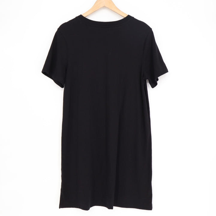 Old Navy T-Shirt Dress Women's Medium Black Crew Neck Short Sleeve Pullover